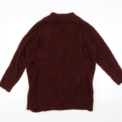 New Look Womens Red   Cardigan Jumper Size S