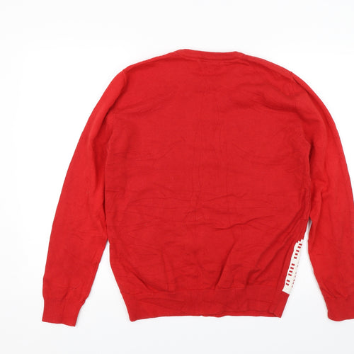 Only Fools & Horses Mens Red   Pullover Jumper Size M  - Christmas Jumper