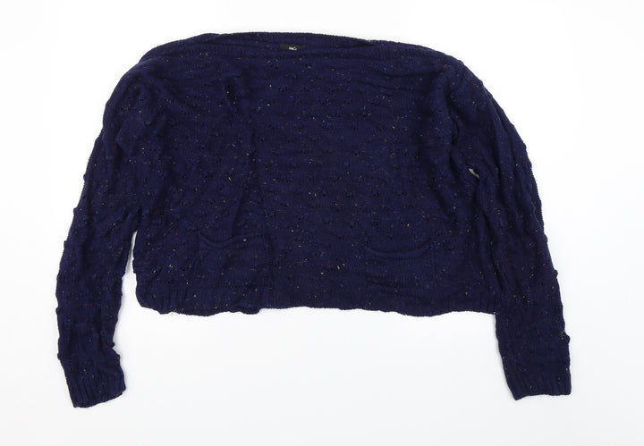 M&Co Womens Blue Pullover Jumper Size L