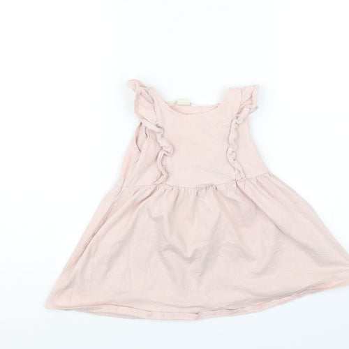 H&M Girls Pink   Shift  Size 2-3 Years