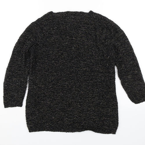 BM Collection Womens Black   Pullover Jumper Size L