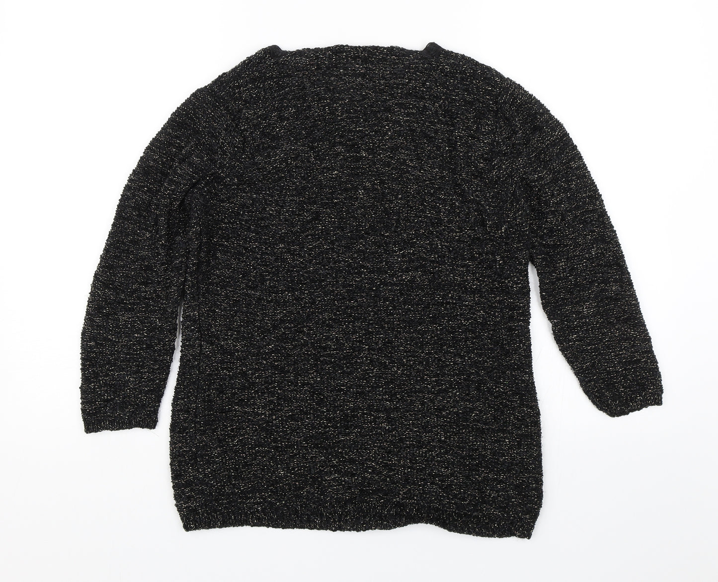 BM Collection Womens Black   Pullover Jumper Size L