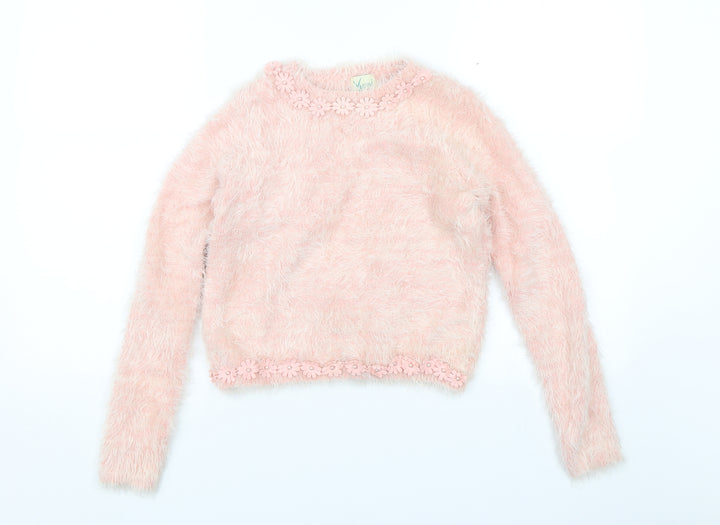 Yumi Girls Pink Pullover Jumper Size 13-14 Years
