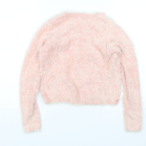 Yumi Girls Pink   Pullover Jumper Size 13-14 Years