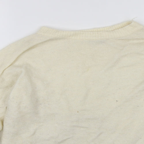 Miss Selfridge Womens White   Pullover Jumper Size 10