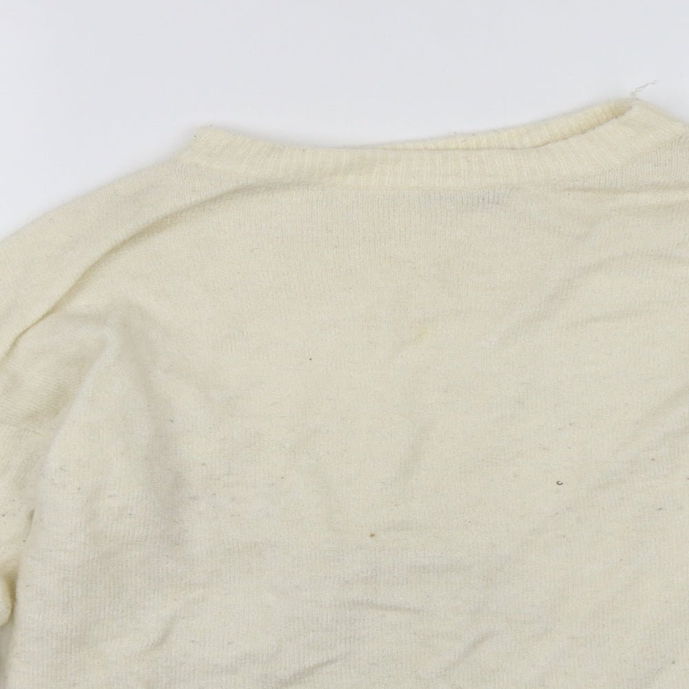 Miss Selfridge Womens White   Pullover Jumper Size 10