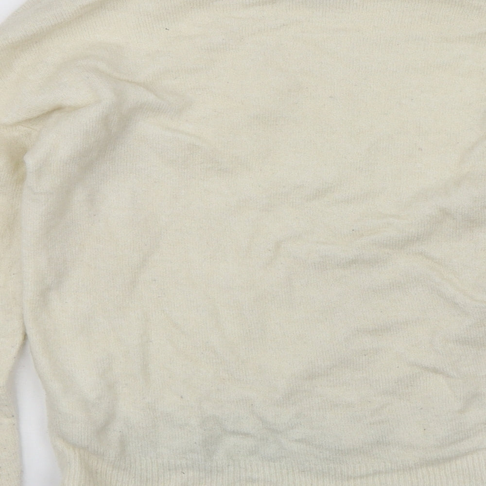 Miss Selfridge Womens White   Pullover Jumper Size 10
