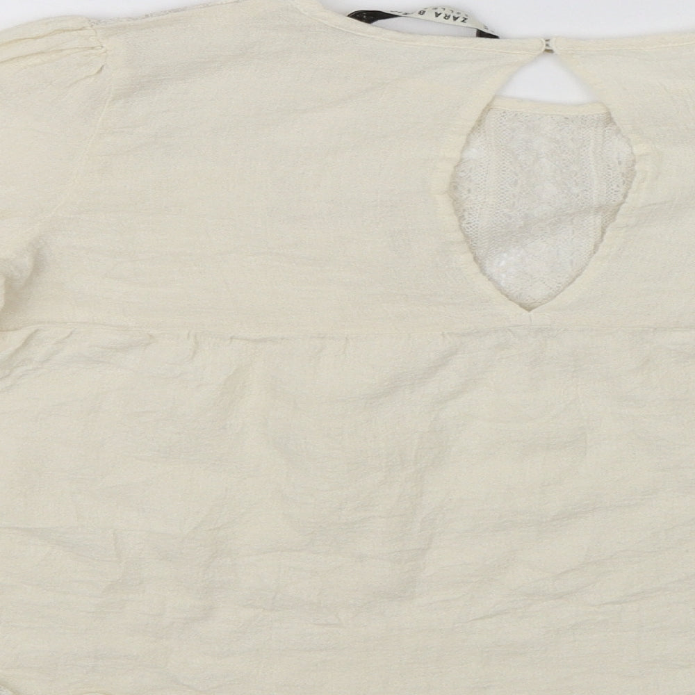 Zara Womens White   Basic Blouse Size M