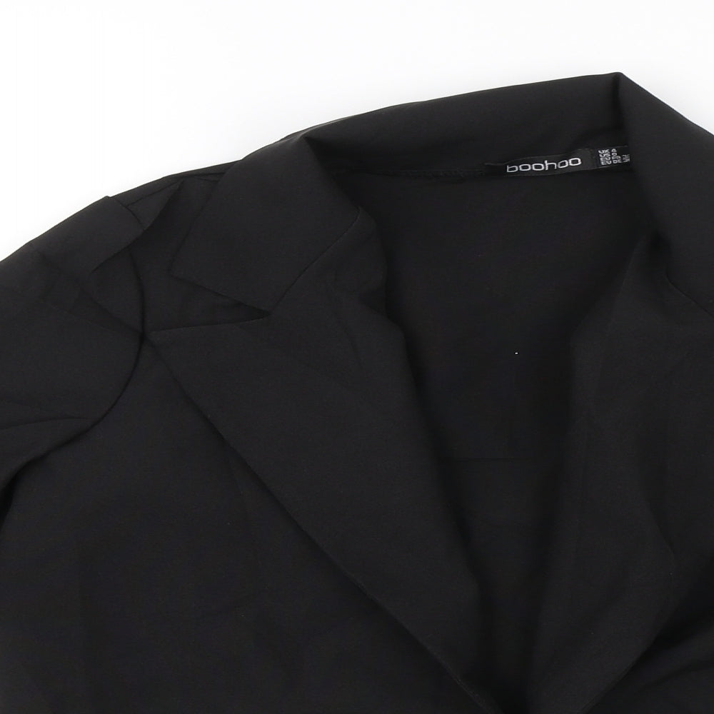 Boohoo Womens Black   Jacket  Size 4