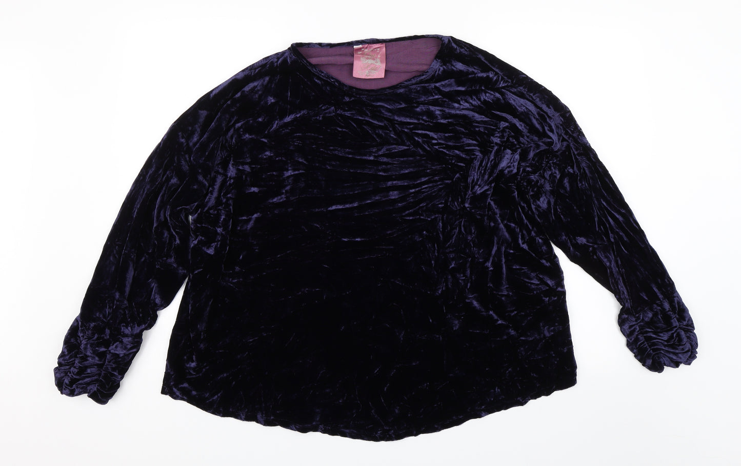 Out of Xile Womens Purple   Basic Blouse One Size