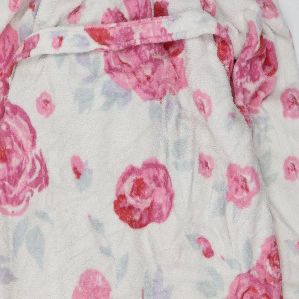 Miomare Womens White Floral  Top Robe Size M