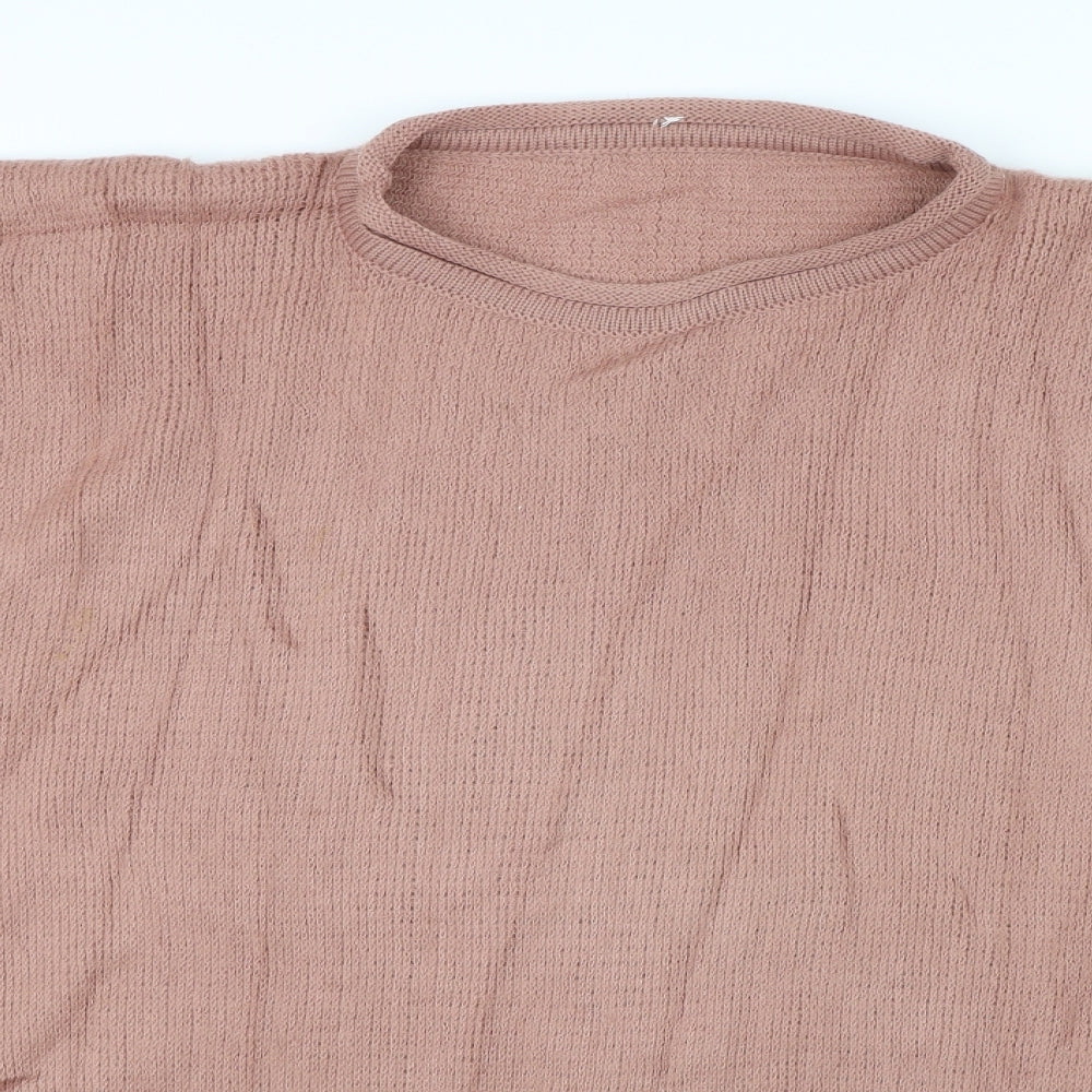 Preworn Womens Pink   Cape Jumper One Size
