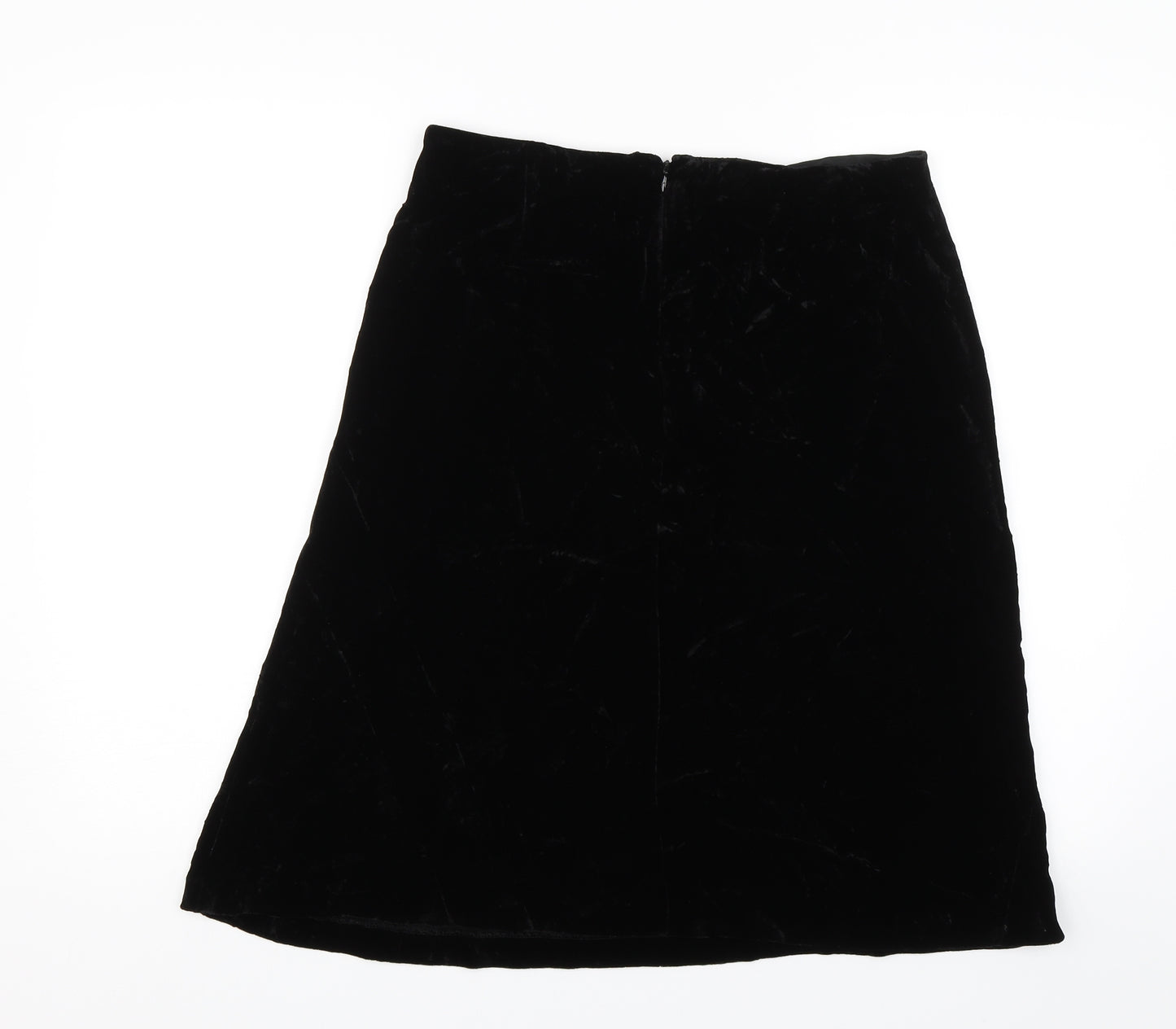 Turnover Womens Black   Swing Skirt Size 10