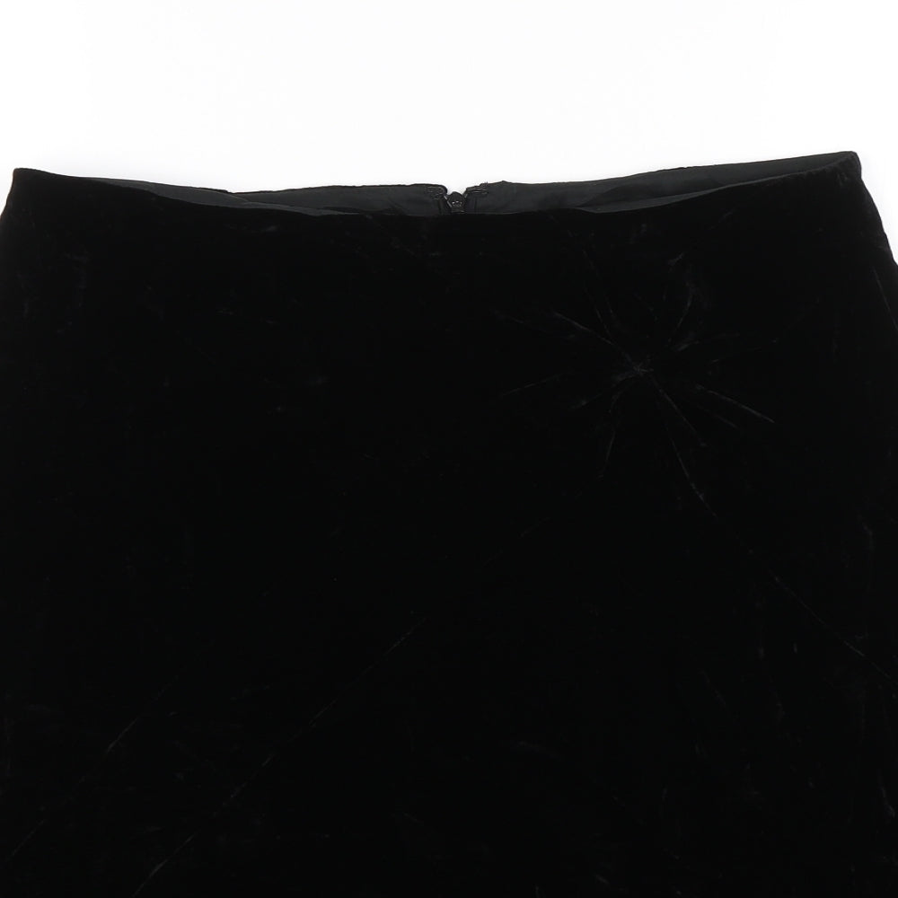 Turnover Womens Black   Swing Skirt Size 10