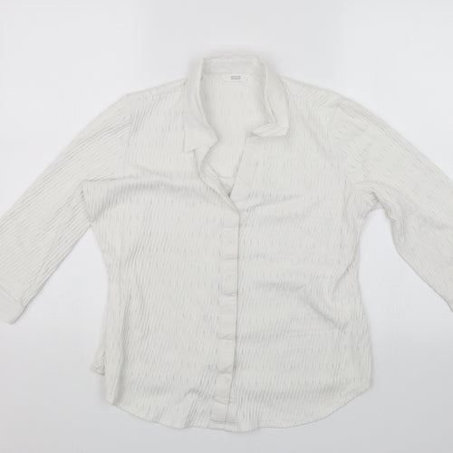 Marks and Spencer Womens White   Basic Blouse Size 14