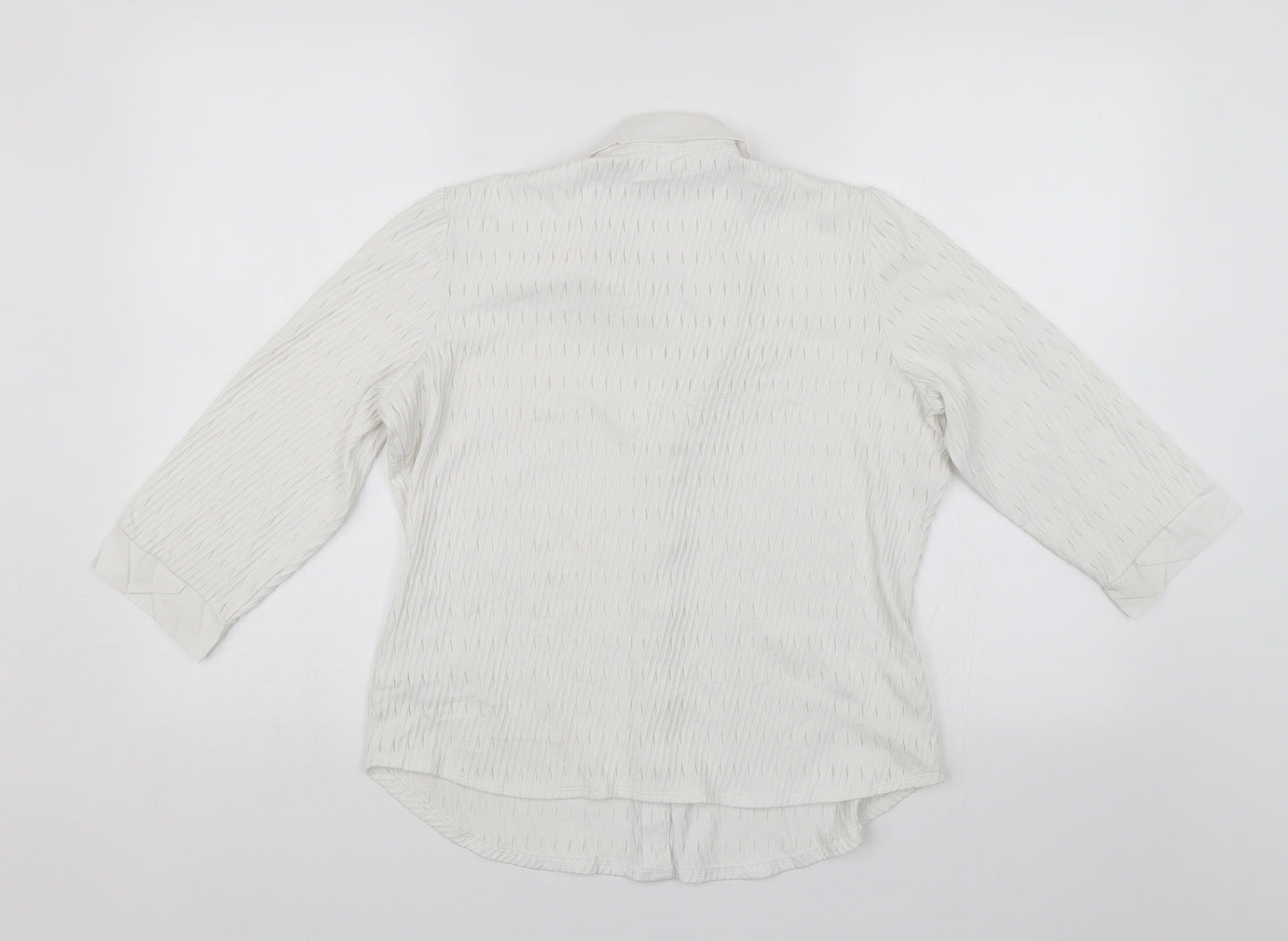 Marks and Spencer Womens White   Basic Blouse Size 14