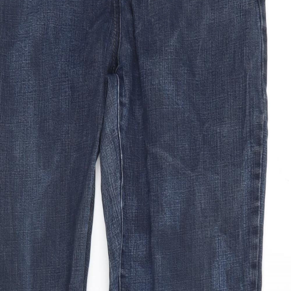 Preworn Womens Blue  Denim Bootcut Jeans Size 16 L30 in