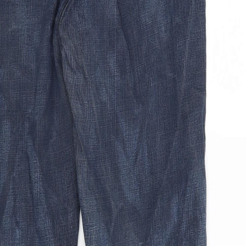 Preworn Womens Blue  Denim Bootcut Jeans Size 16 L30 in