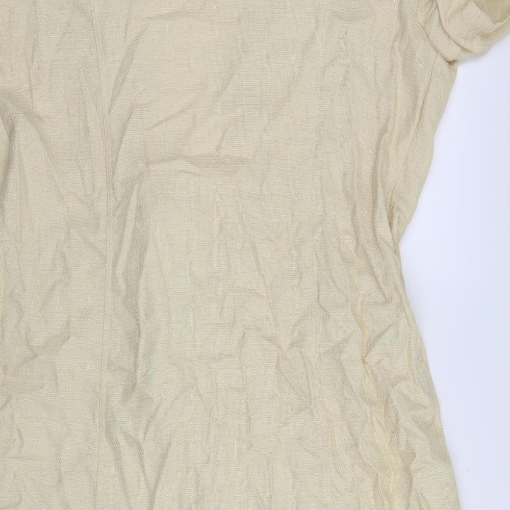 Viyella Womens Ivory   Shirt Dress  Size 14