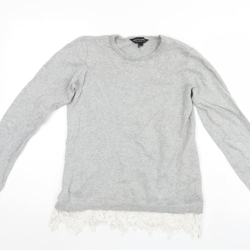 Dorothy Perkins Womens Grey   Tunic Jumper Size 8
