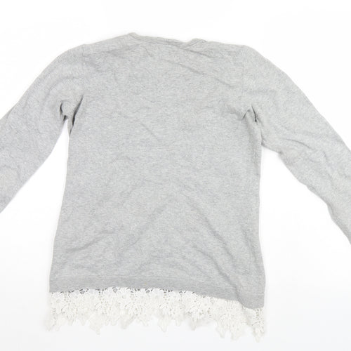 Dorothy Perkins Womens Grey   Tunic Jumper Size 8