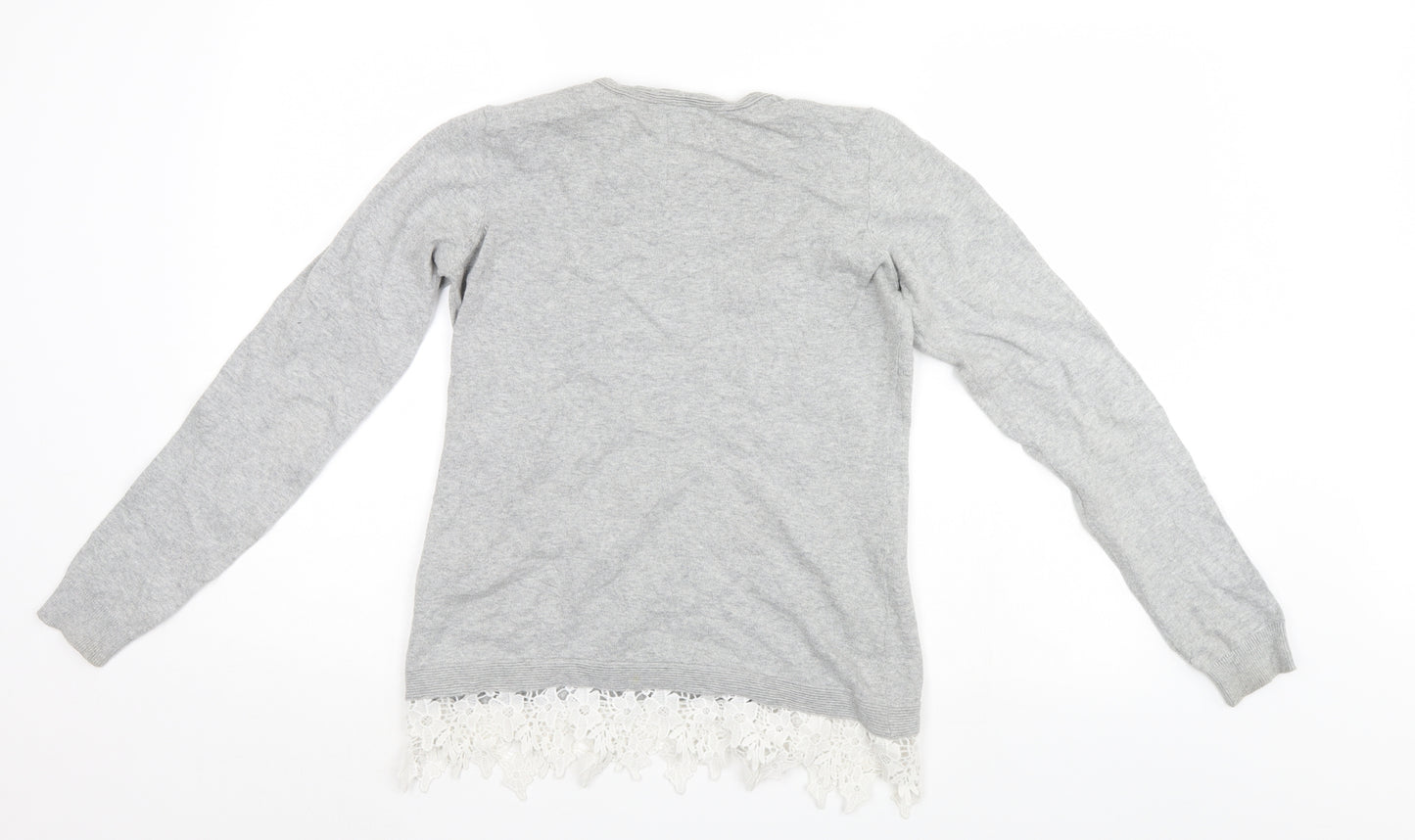 Dorothy Perkins Womens Grey   Tunic Jumper Size 8