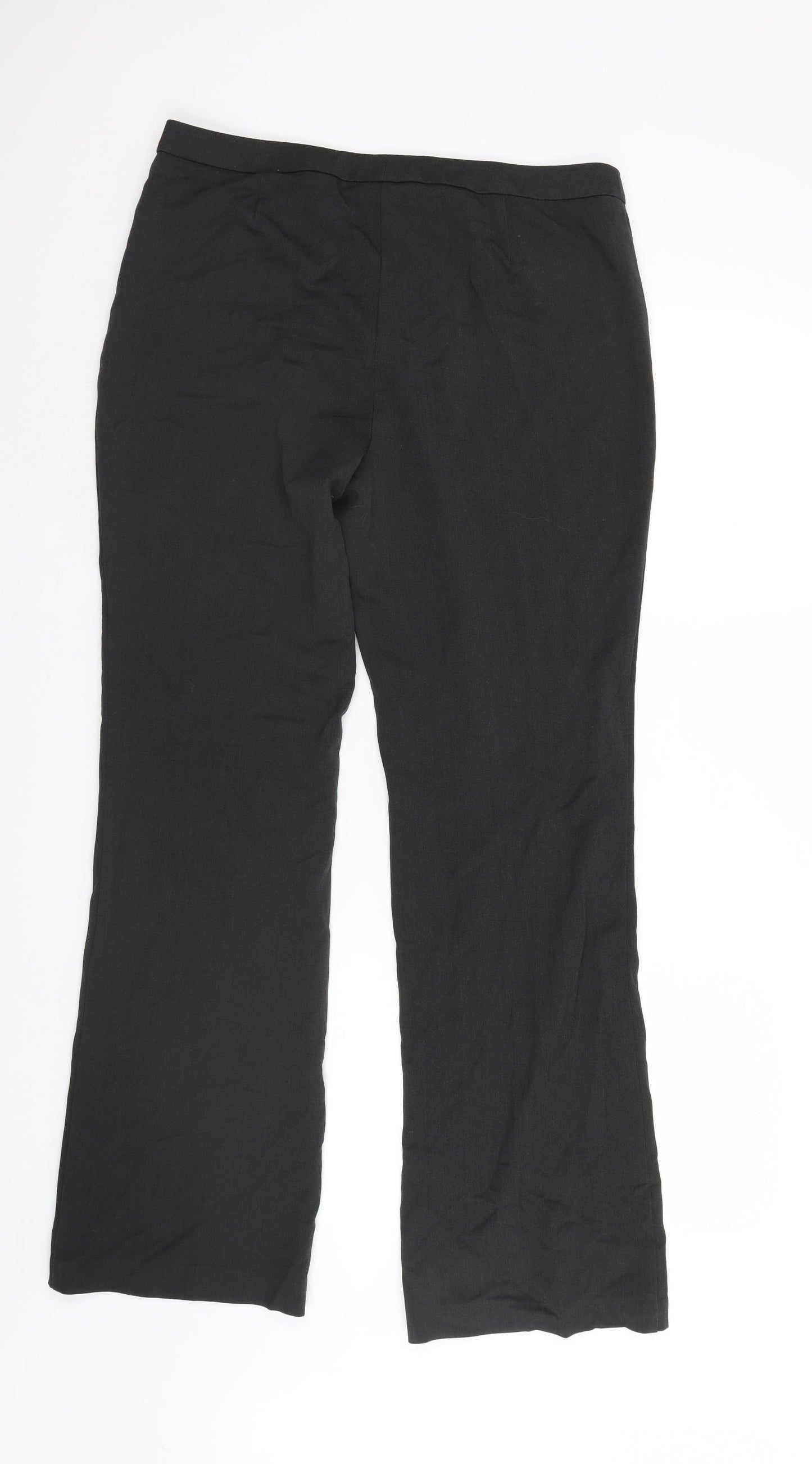 M&S Womens Black   Trousers  Size 14 L31 in