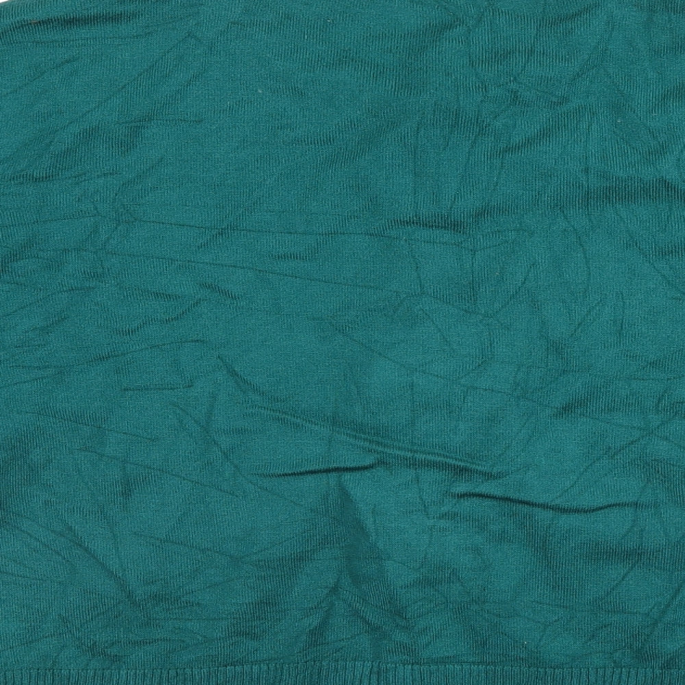M&Co Womens Green   Cardigan Jumper Size 16