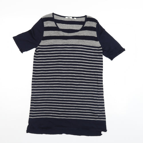 UNIQLD Womens Blue Striped  Jumper Dress  Size S