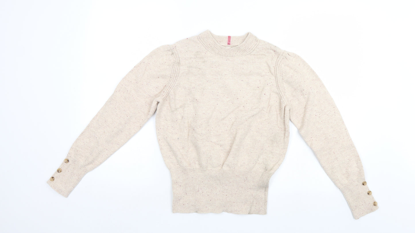 M&S Womens Ivory   Pullover Jumper Size 12