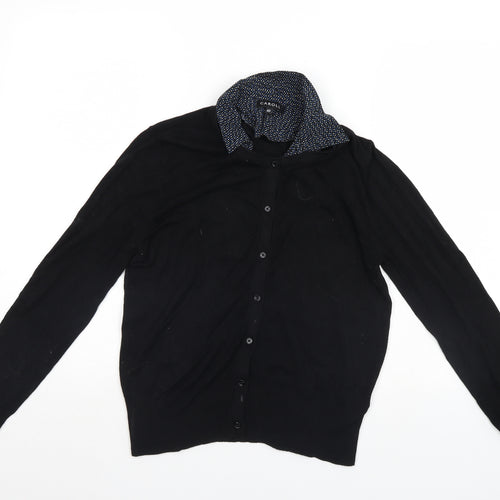 Caroll Womens Black   Cardigan Jumper Size 12