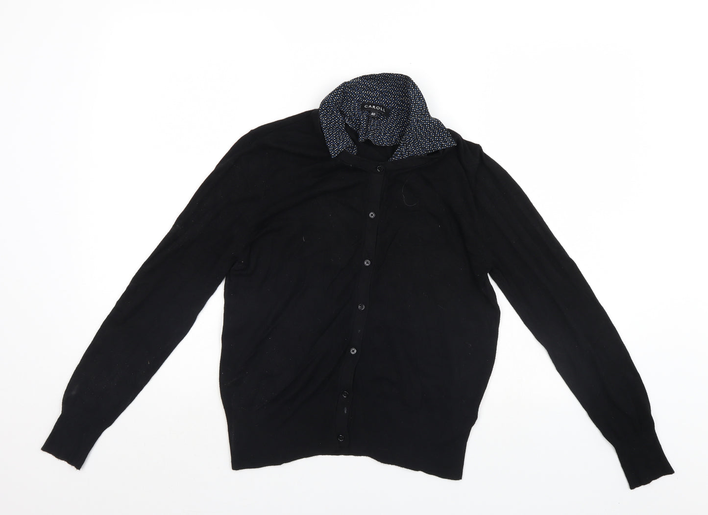 Caroll Womens Black   Cardigan Jumper Size 12
