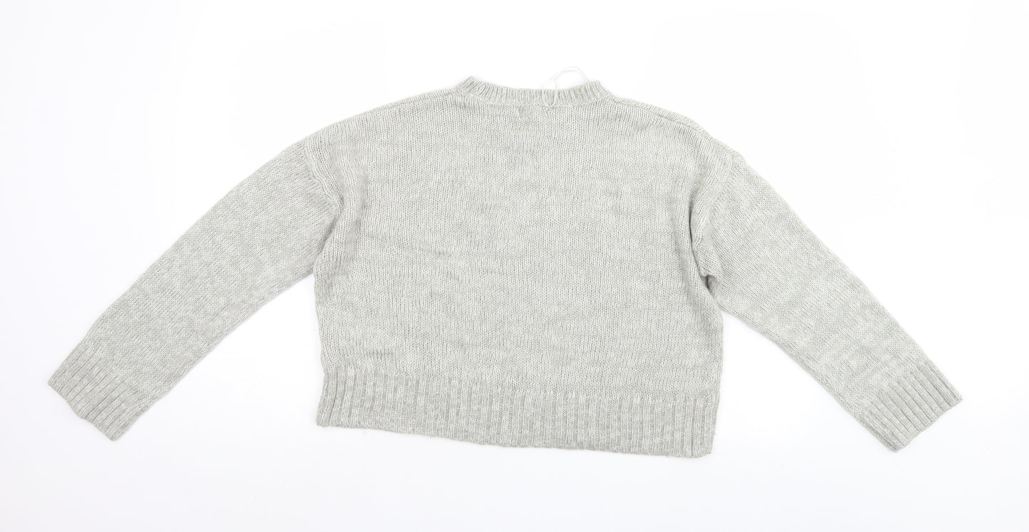 New Look Womens Grey   Pullover Jumper Size M