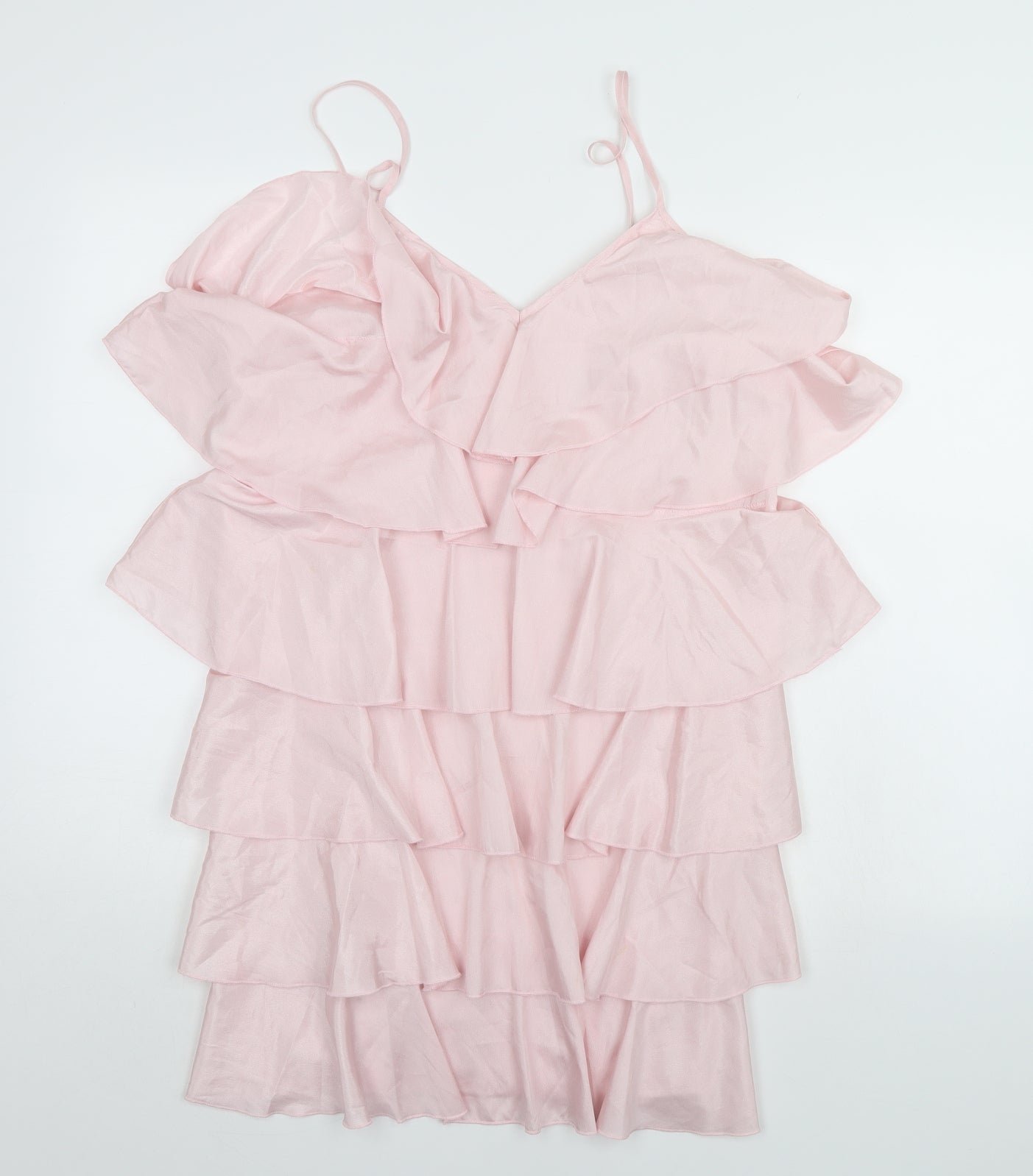 Glamaker Womens Pink   Slip Dress  Size L