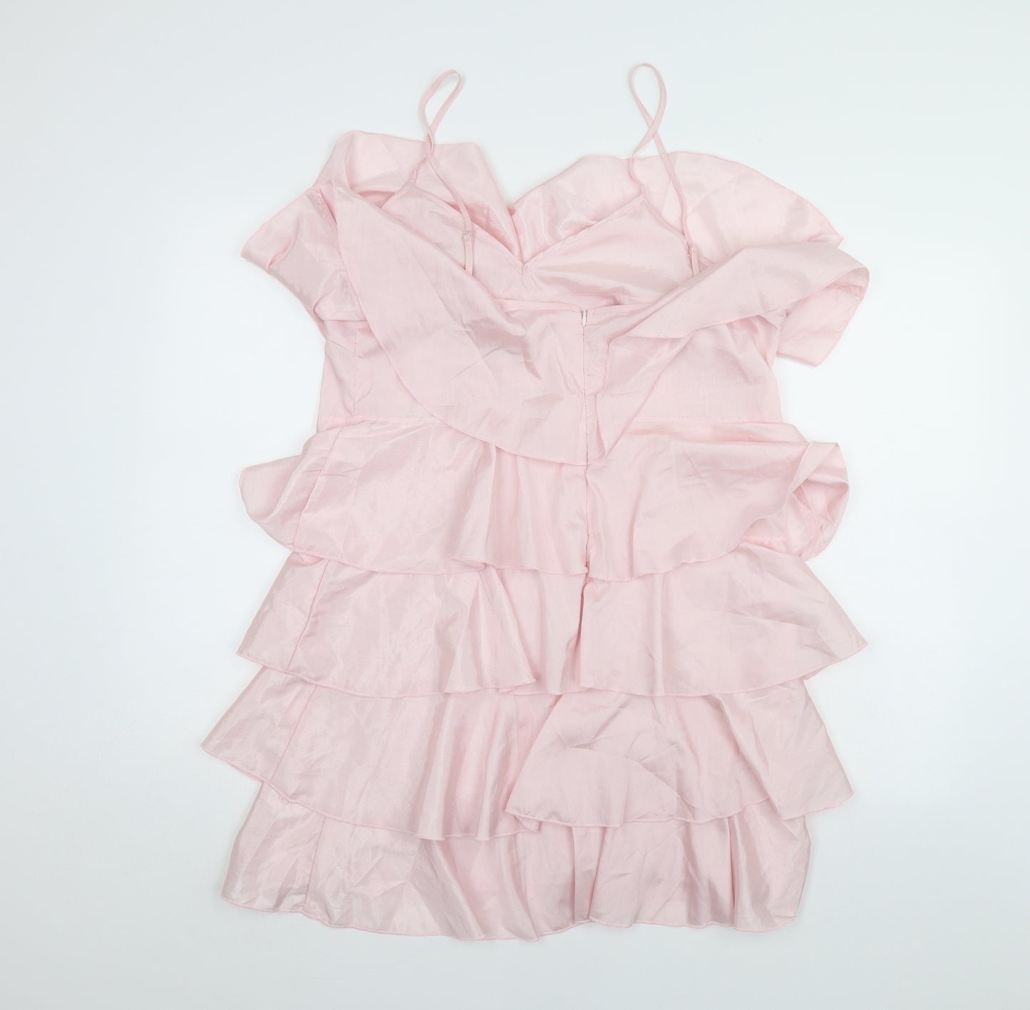 Glamaker Womens Pink   Slip Dress  Size L