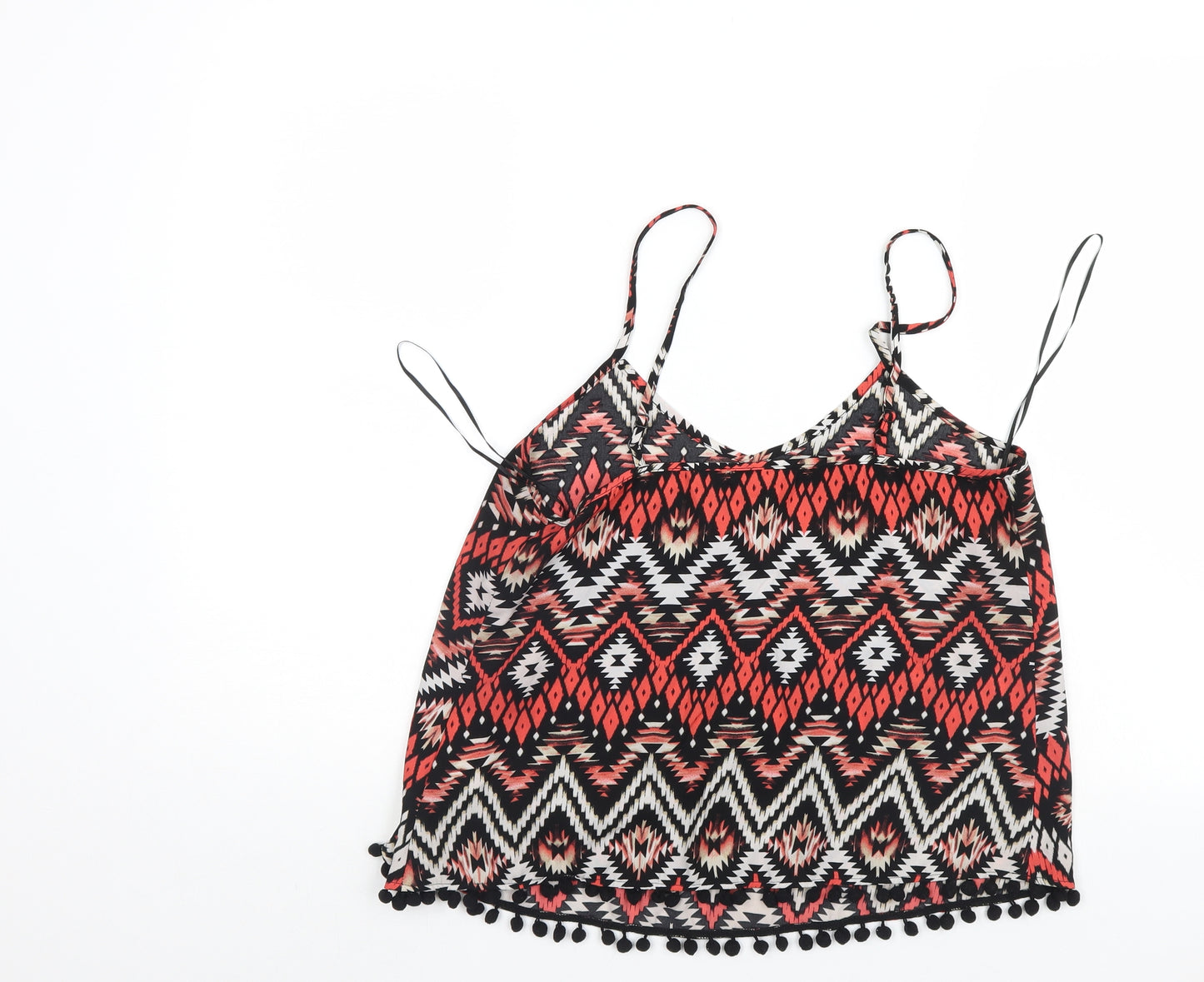 Atmosphere Womens Multicoloured Geometric  Basic Tank Size 10