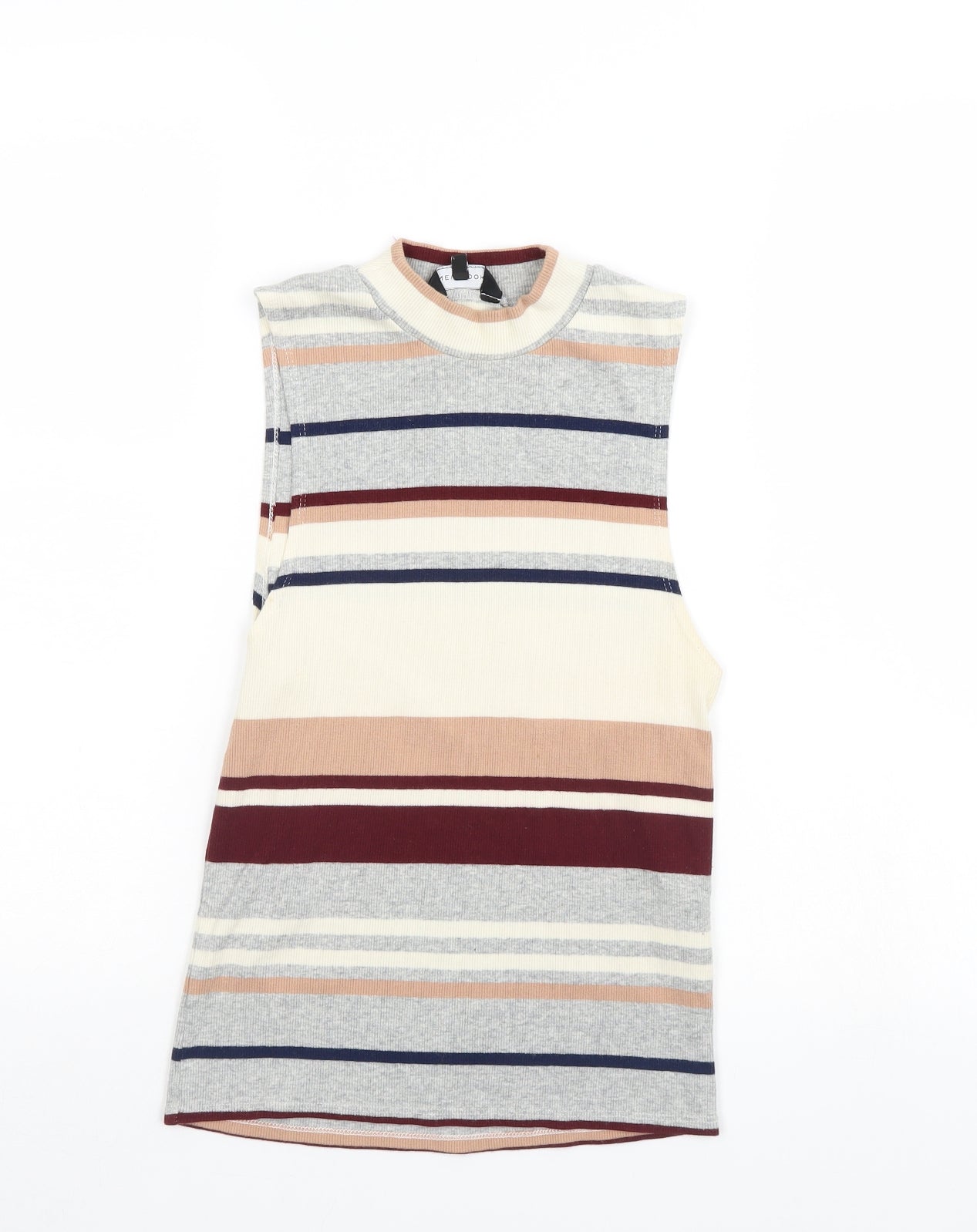 New Look Womens Multicoloured Striped  Basic Tank Size 10