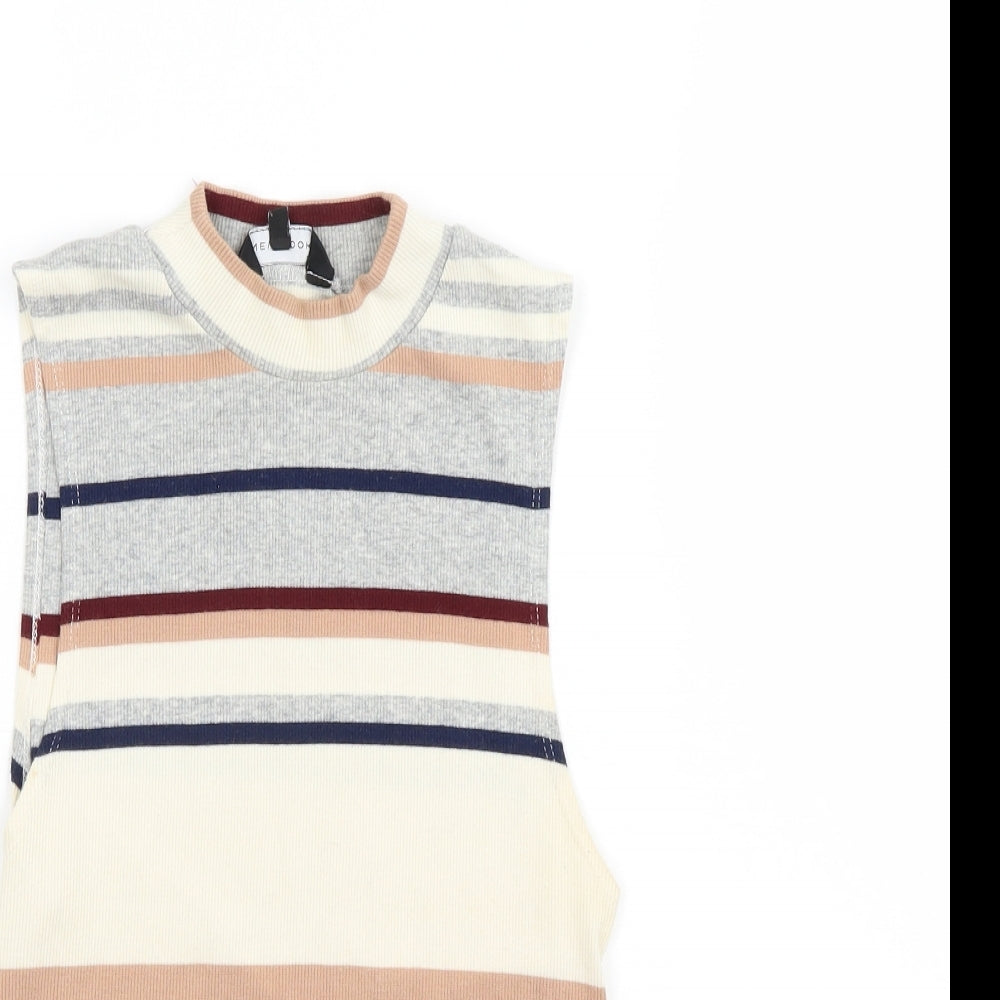New Look Womens Multicoloured Striped  Basic Tank Size 10