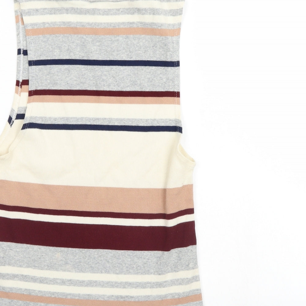 New Look Womens Multicoloured Striped  Basic Tank Size 10
