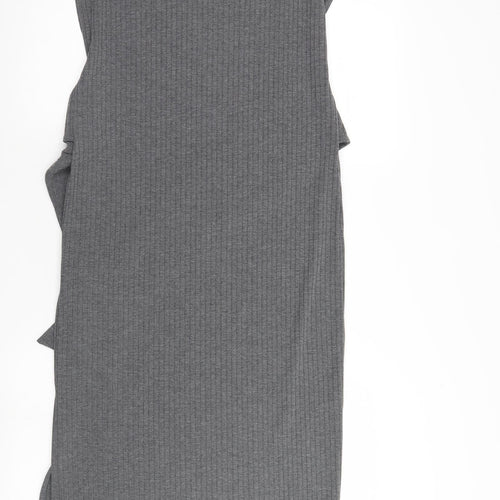 Top Shop Womens Grey   Pencil Dress  Size 16