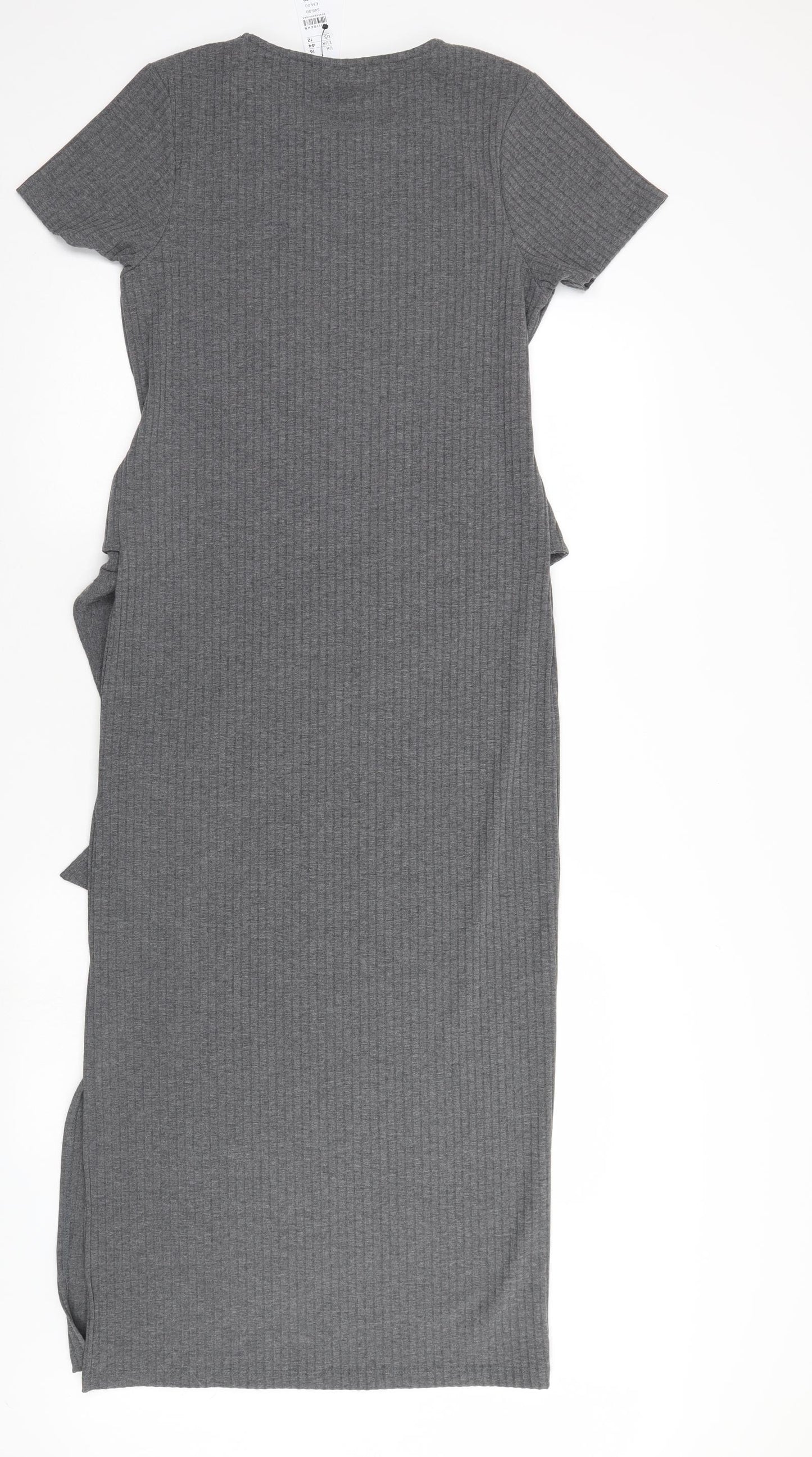 Top Shop Womens Grey   Pencil Dress  Size 16