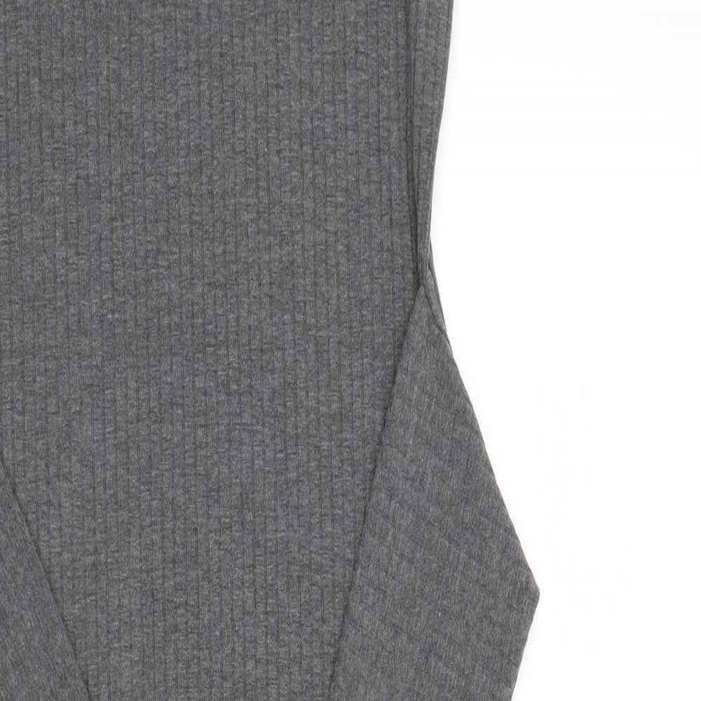 Top Shop Womens Grey   Pencil Dress  Size 16