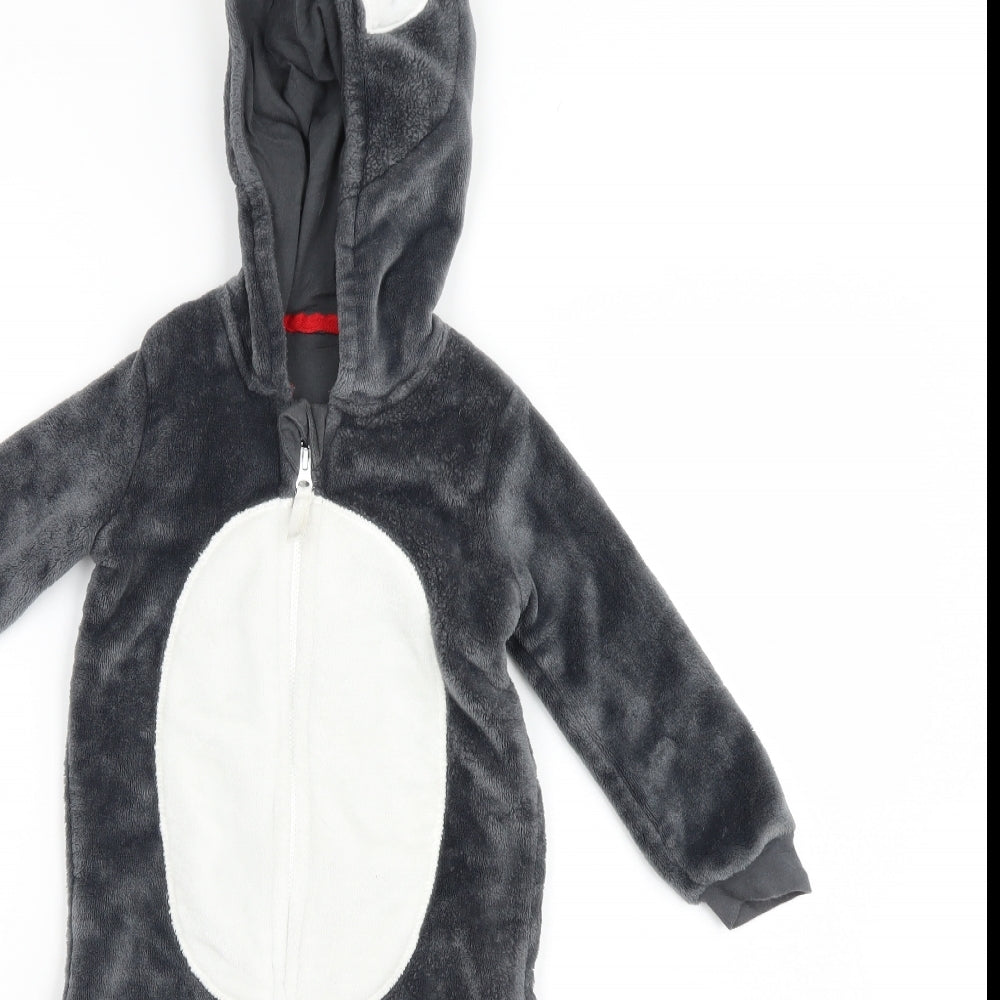 M&S Boys Grey    One Piece Size 12-18 Months