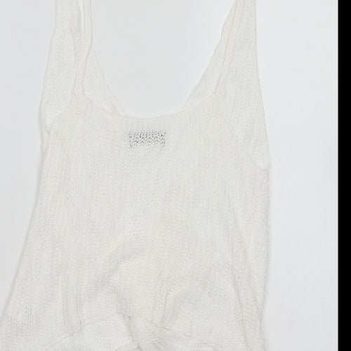 SheIn Womens White   Wrap Blouse Size 12