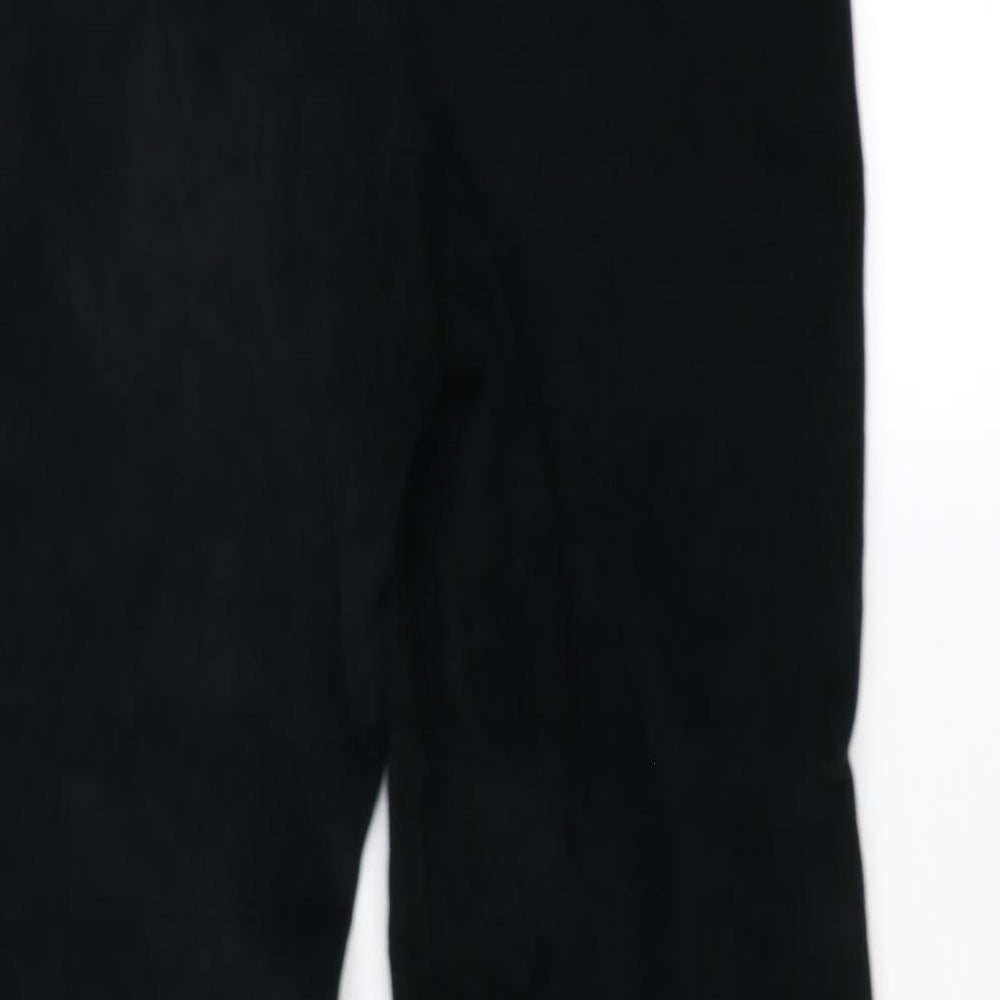 M&S Mens Black  Corduroy Trousers  Size 34 L29 in