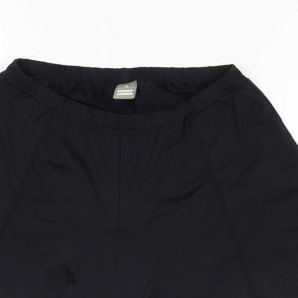 Ronhill Womens Black   Biker Shorts Size 16 - elastic waist