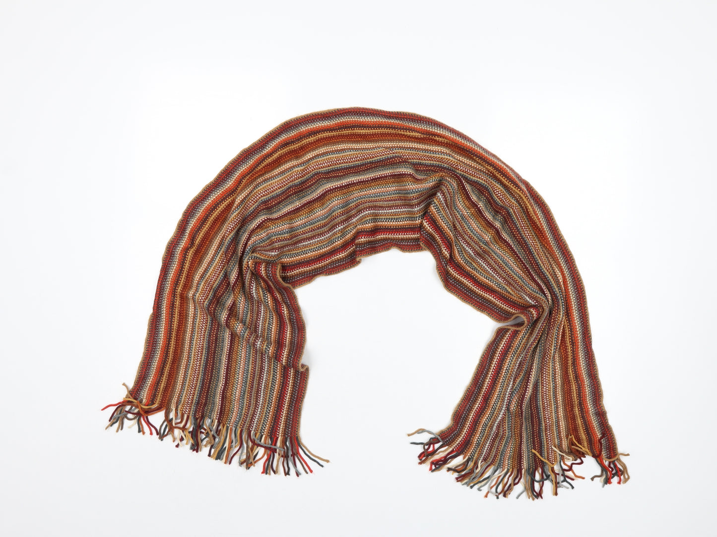 Preworn Womens Multicoloured Striped   Scarf