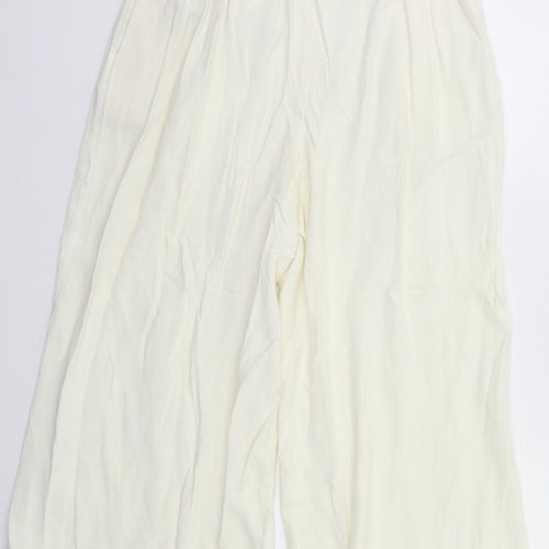 New Look Womens White   Flared Jeans Size 8 L24 in