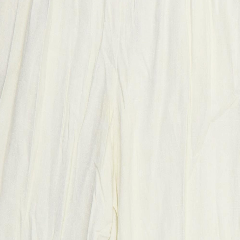 New Look Womens White   Flared Jeans Size 8 L24 in