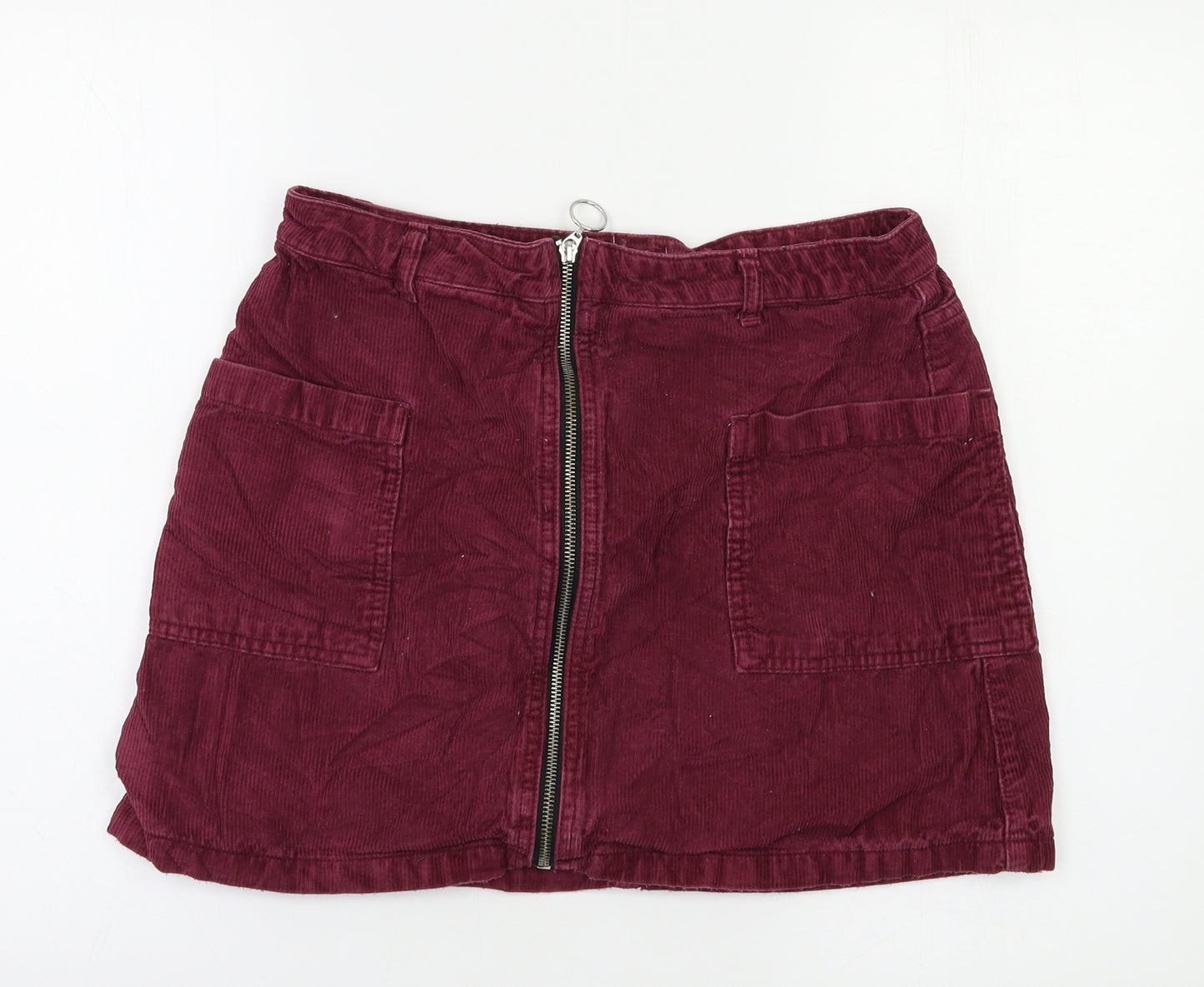 Topshop Womens Red   Maxi Skirt Size 12